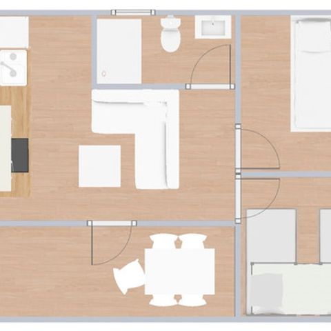 Bungalow 5 persons - C. Paradise Comfort