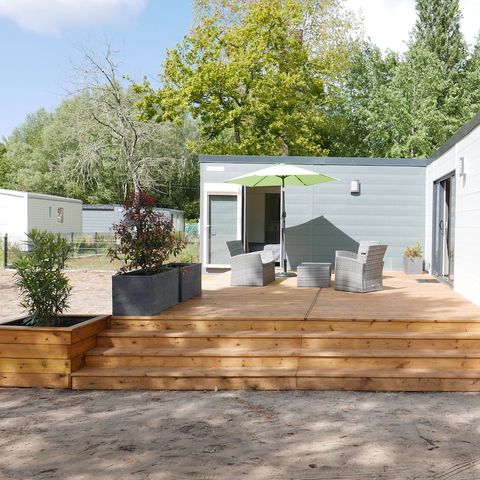 BUNGALOW 4 personnes - Ecolodge Luxe  2 chambres clim (IMMOBILHOME) accès piscine inclus