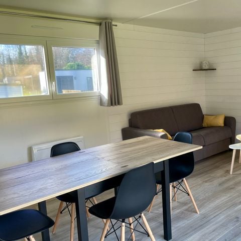 Stacaravan 4 personen - COMFORTABLE ECOLODGE (DF23) 2CH - CLIM - WIFI - ZWEMBAD/JACUZZI 4 pers