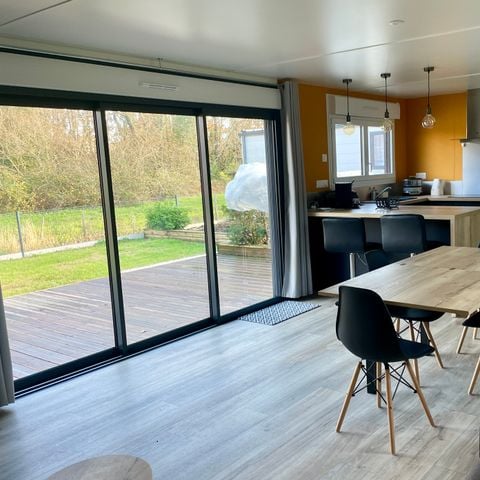 MOBILHOME 4 personnes - CONFORTABLE ECOLODGE (DF23) 2CH - CLIM - WIFI - PISCINE/JACUZZI 4 pers