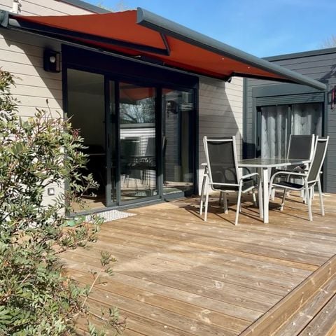 Mobilheim 4 personen - CONFORTABLE ECOLODGE - DF23 - 2CH - CLIM - WIFI - SWIMMINGPOOL/JACUZZI