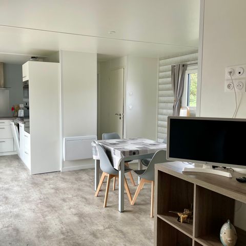 Mobilheim 4 personen - ECOLODGE AU CALME (DF19) - 2 CH - 2 Bäder - WIFI - KLIMA - PISCINE JAHRESZEIT 4 Pers.