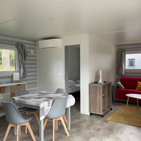 Mobilheim 4 personen - ECOLODGE AU CALME (DF19) - 2 CH - 2 Bäder - WIFI - KLIMA - PISCINE JAHRESZEIT 4 Pers.