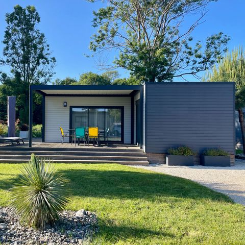 Mobilheim 4 personen - ECOLODGE AU CALME (DF19) - 2 CH - 2 Bäder - WIFI - KLIMA - PISCINE JAHRESZEIT 4 Pers.