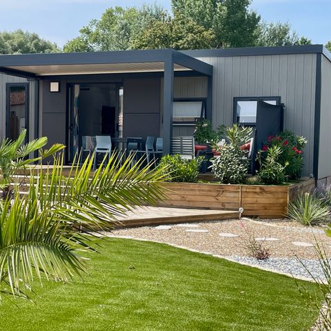 MOBILE HOME 4 people - ECOLODGE CONFORTABLE (DF01) - 2 BDRMS - AIR CONDITIONING - WIFI - SWIMMING POOL/JACUZZI