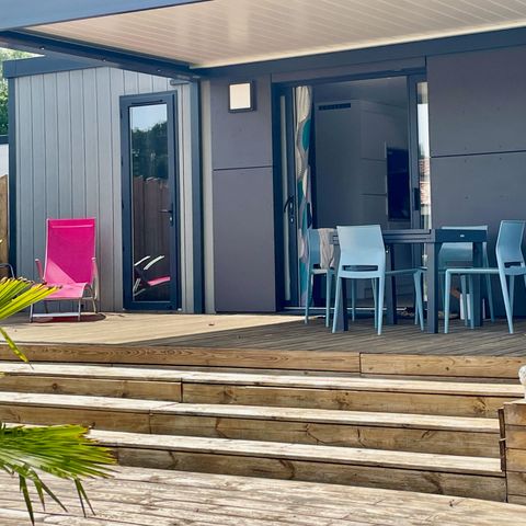 CASA MOBILE 4 persone - ECOLODGE CONFORTABLE (DF01) - 2 CAMERE DA LETTO - ARIA CONDIZIONATA - WIFI - PISCINA/JACUZZI