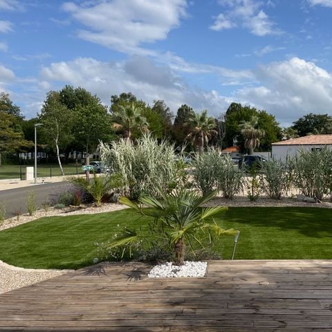 MOBILHOME 4 personas - ECOLODGE CONFORTABLE (DF01) - 2 HAB - AIRE ACONDICIONADO - WIFI - PISCINA/JACUZZI