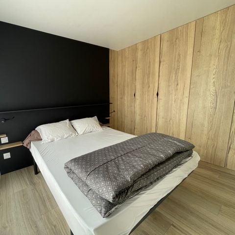 Stacaravan 6 personen - GEZELLIGE ECOLODGE (DF17) 3BED - AIRCO - WIFI - 2 TERRASSEN