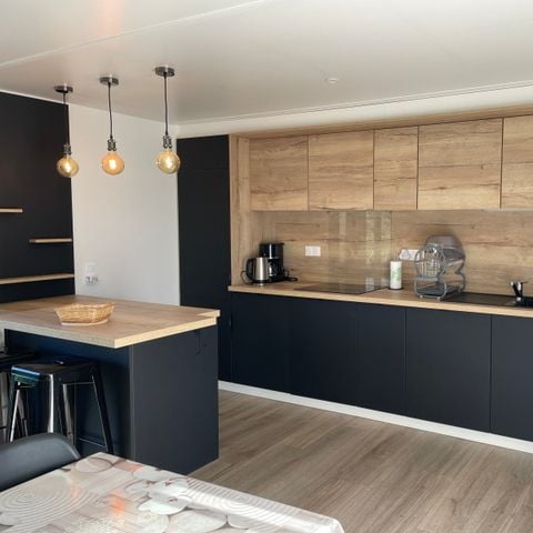 Stacaravan 6 personen - GEZELLIGE ECOLODGE (DF17) 3BED - AIRCO - WIFI - 2 TERRASSEN