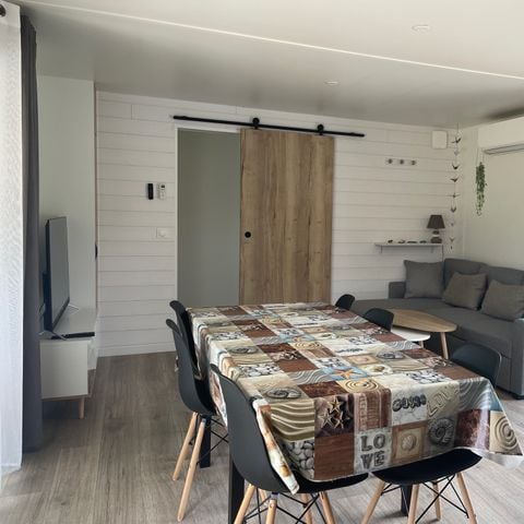 Mobilheim 6 Personen - COSY ECOLODGE (DF17) 3ZI - KLIMAANLAGE - WIFI - 2 TERRASSEN