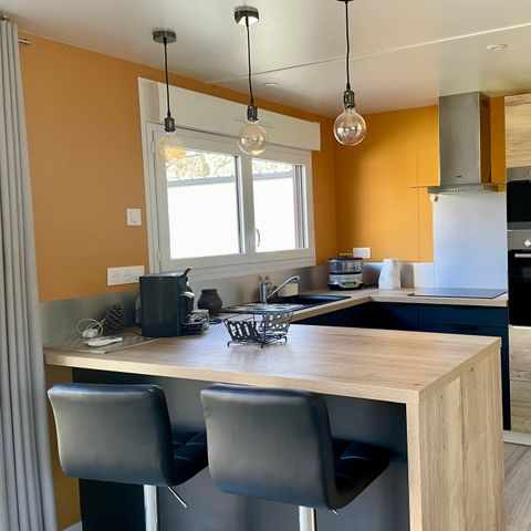 Stacaravan 4 personen - COMFORTABELE ECOLODGE (DF23) 2BED - AIRCO - WIFI