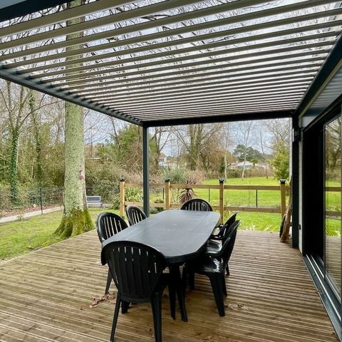 Stacaravan 6 personen - ECOLODGE OMBRAGE ET AU CALME (DF25) 3 SLAAPKAMERS, 1 BADKAMER, TERRAS, WIFI, 6 personen