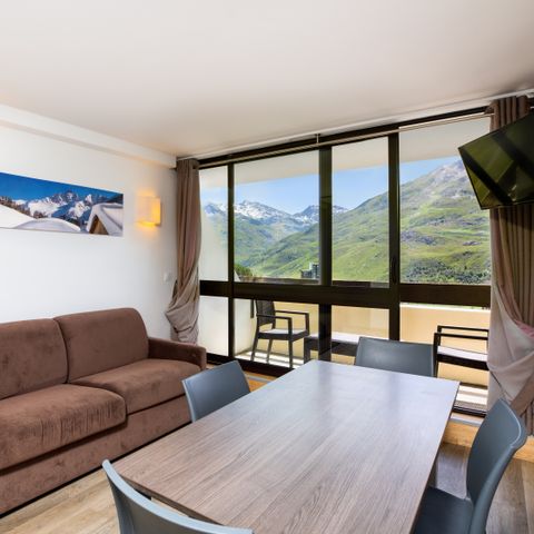 Appartement 4 personen - 2-kamer appartement voor 4 personen met balkon