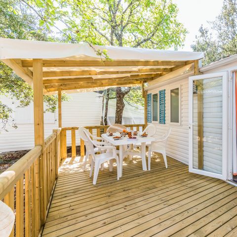 MOBILHOME 6 personnes -  Comfort Plus | 2 Ch. | 4/6 Pers. | Terrasse Couverte