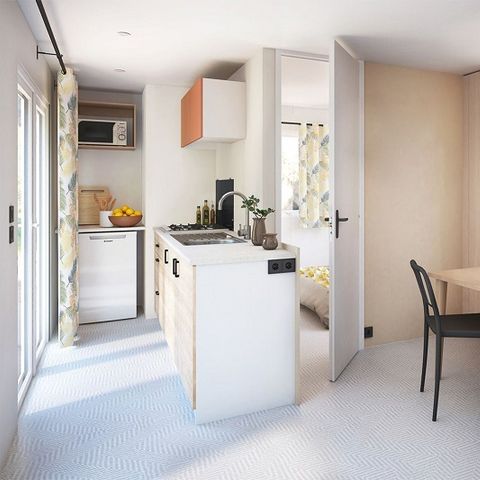 Mobile home 6 persons - Rivièra 2 bedrooms small sea view