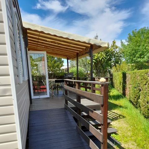 CASA MOBILE 8 persone - 001 (3 camere da letto, 2 bagni con doccia) - Aria condizionata, TV, Lavatrice - Terrazza coperta