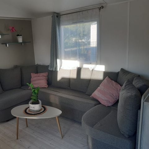 MOBILHOME 6 personnes - 005 (3 chambres, 2 salle d'eau) - Clim, TV, Lave-vaisselle, Lave-linge - Terrasse