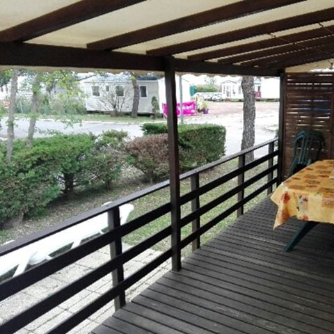 MOBILE HOME 6 people - 006 (3 bedrooms, 1 shower room) - Air conditioning, TV - Covered terrace