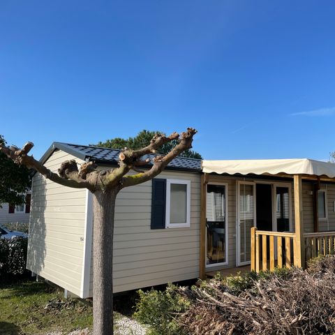 MOBILE HOME 8 people - 008 (3 bedrooms, 2 shower rooms) - Air conditioning, TV, Dishwasher - Covered terrace