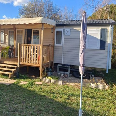MOBILE HOME 6 people - 009 (3 bedrooms, 2 shower rooms) - Air conditioning, TV, Dishwasher - Covered terrace