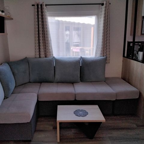 MOBILE HOME 6 people - 3 bedrooms - 1 shower room - (Air conditioning, TV, washing machine) - Covered terrace