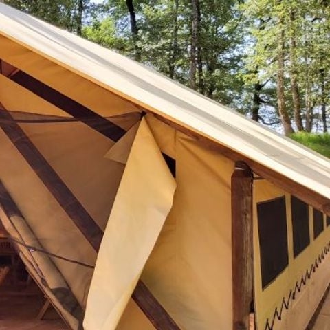 Tente en toile et en bois 5 personnes - Tente Lodge Robinson