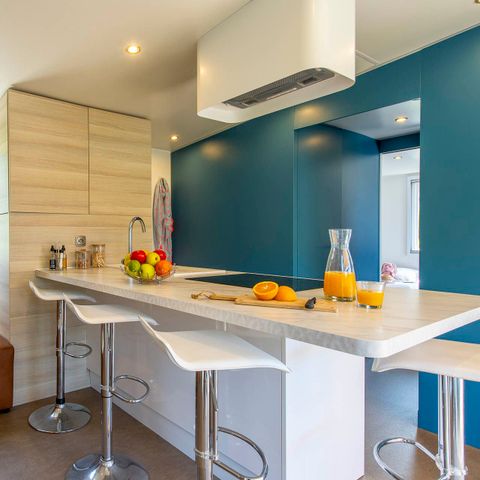 Stacaravan 6 personen - EXCLUSIEF 3 slaapkamers met master suite