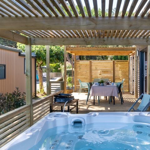 Mobilhome 4 personnes - Mobil-home EXCLUSIF - 2 chambres - 2 salles d'eau - SPA