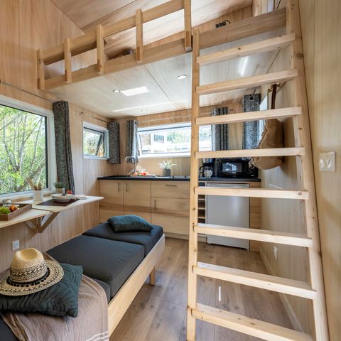 AUßERGEWÖHNLICHE UNTERKUNFT 4 Personen - Tiny House PREMIUM 2 Schlafzimmer
