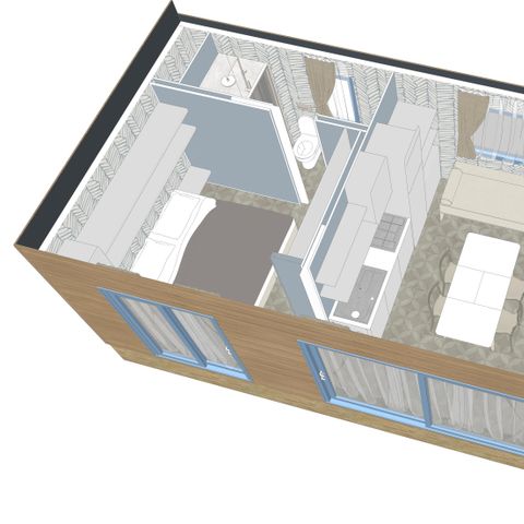 Mobilheim 5 Personen - Maxicaravan JACUZZI VIEW