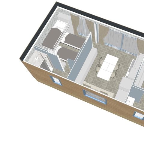 Mobilheim 5 Personen - Maxicaravan JACUZZI VIEW