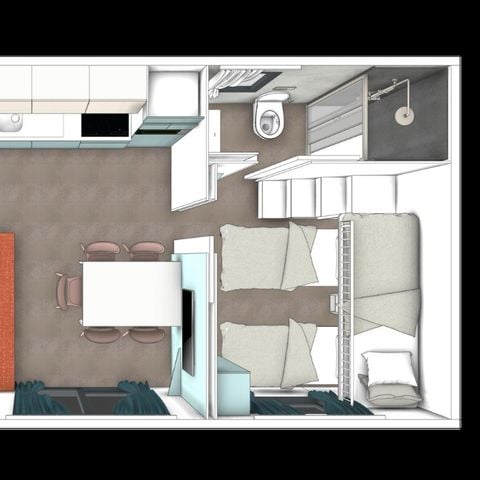 Mobile home 5 persons - Maxicaravan Eco Green