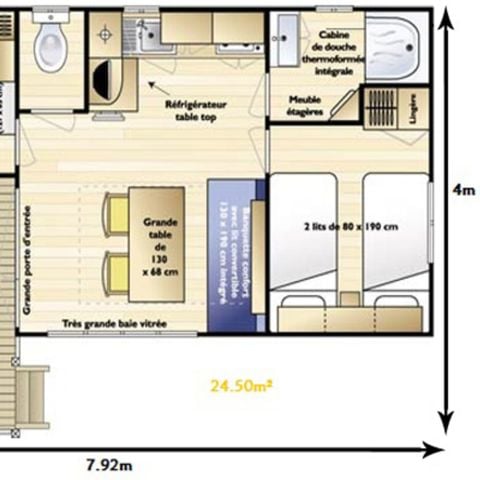Casa mobile 4 persone - ATLANTIK (2MO)