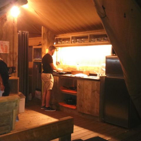 CANVAS AND WOOD TENT 5 people - Safari