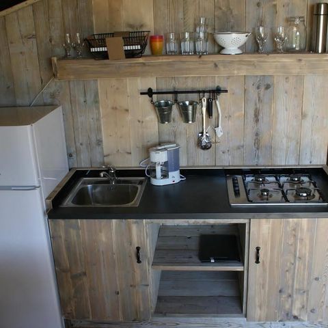 TENTE TOILE ET BOIS 5 personnes - Safari