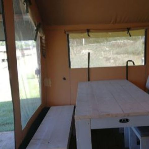 Tent van canvas en hout 4 personen - SAFARI LUXE