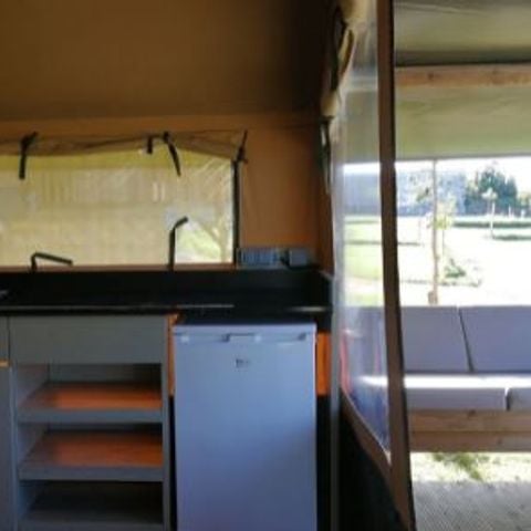 Tente en toile et en bois 4 personnes - SAFARI LUXE