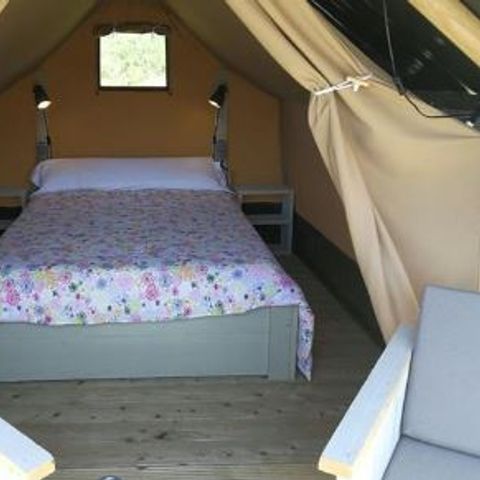 Tent van canvas en hout 2 personen - SAFARI LUXURY Zonder sanitair