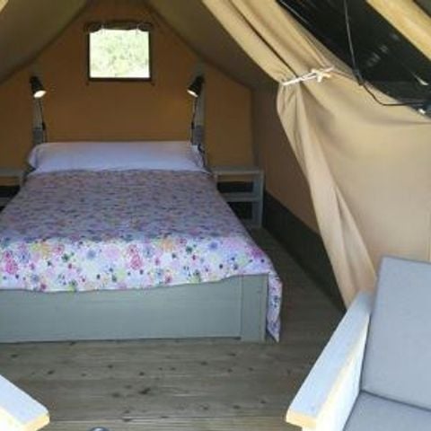 Tente en toile et en bois 2 personnes - SAFARI LUXE Sans Sanitaires