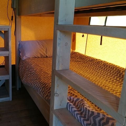 Tente en toile et en bois 4 personnes - SAFARI LUXE Sans Sanitaires