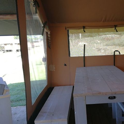 Tent van canvas en hout 4 personen - SAFARI LUXURY Zonder sanitair