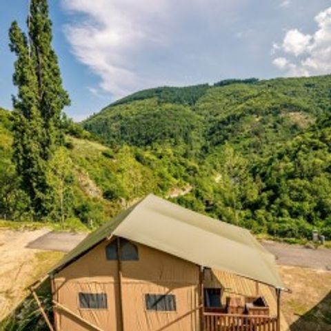 TENDA IN TELA E LEGNO 6 persone - Alloggio con bagno + WC