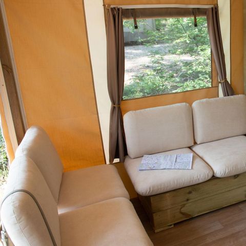 Canvas and wooden tent 5 persons - Lodgetent Deluxe