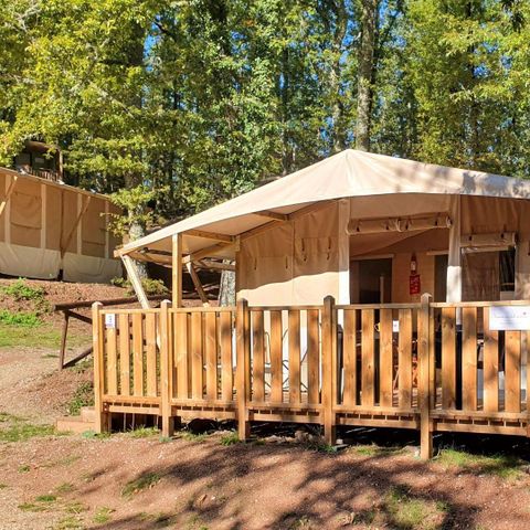 Canvas and wooden tent 5 persons - Lodgetent Deluxe