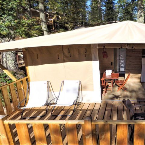 Canvas and wooden tent 5 persons - Lodgetent Deluxe