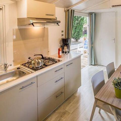 BUNGALOW 5 personnes - Mobil-home | Premium | 2 Ch. | 5 Pers. | Terrasse Lounge | Clim.