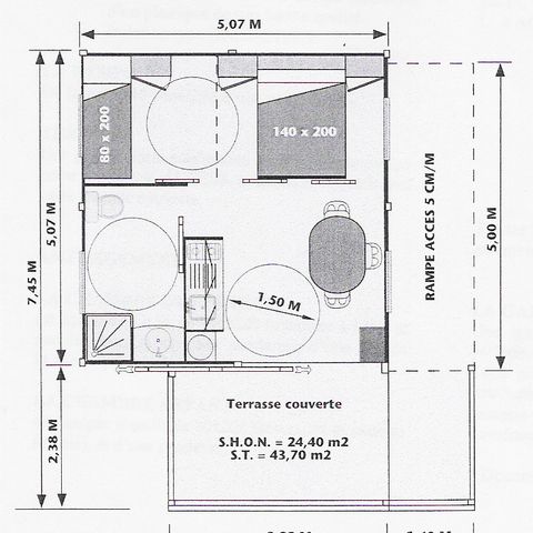 CHALET 3 persone - PMR