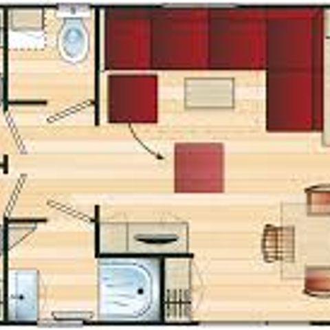 Mobilheim 6 Personen - Komfort + Elternsuite