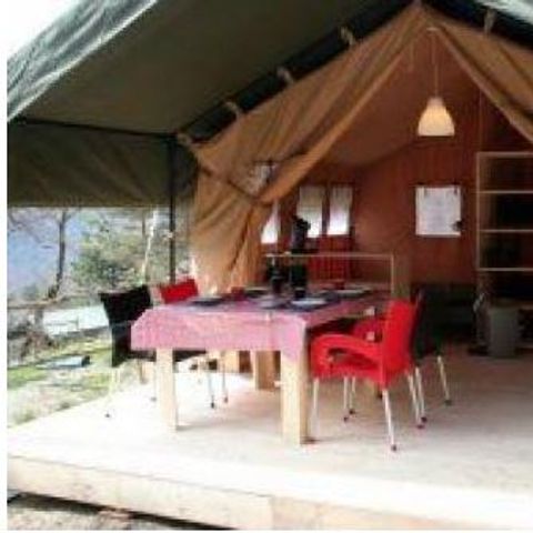 HÉBERGEMENT INSOLITE 4 personnes - Tente Lodge Indiana Arago/izards (sans sanitaires)