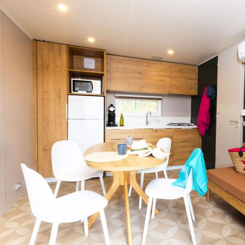 CASA MOBILE 4 persone - Cottage Comfort da 33 m² - 2 camere da letto + terrazza semicoperta + TV + 2 bagni + vista sul lago - 4 persone